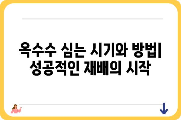 옥수수 품종별 특징과 재배 가이드 | 옥수수 품종, 재배 방법, 옥수수 수확