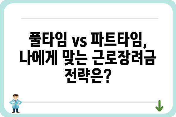 풀타임 vs 파트타임 근로자| 근로장려금 차이 비교 분석 | 근로장려금, 풀타임, 파트타임, 세금, 환급