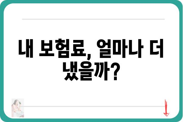 건강보험 연말정산으로 인한 월급 감소 원인 분석