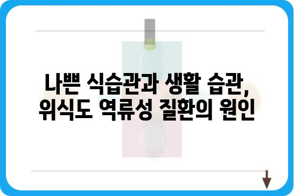 위식도 역류성 질환, 나에게 맞는 치료법 찾기 | 증상, 원인, 치료, 예방