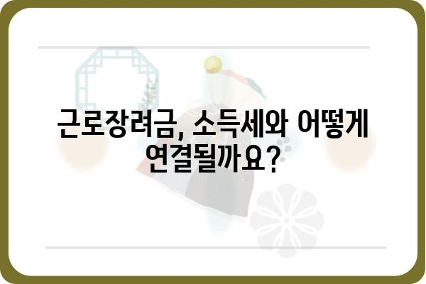 근로장려금, 세금 영향 제대로 알아보기| 받을 수 있는 혜택과 주의 사항 | 근로장려금 신청, 세금 환급, 연말정산, 소득세