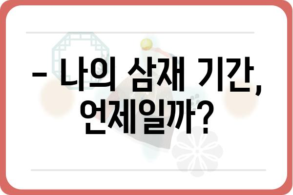 삼재 풀이| 나에게 다가올 3년, 어떻게 극복할까? | 운세, 액운, 해법, 띠별 운세, 삼재 기간