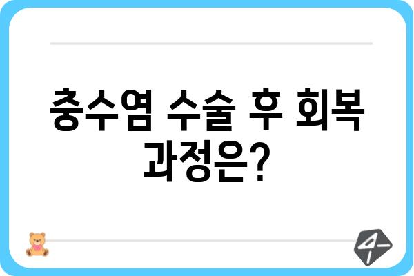 충수염 수술, 궁금한 모든 것 | 과정, 회복, 주의사항 총정리 | 충수염, 맹장염, 수술, 회복, 주의사항