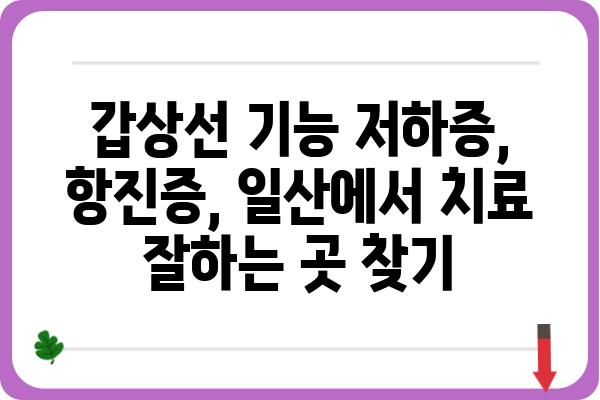 일산 갑상선 질환, 믿을 수 있는 병원 찾기|  일산 갑상선 전문 병원 추천 | 갑상선, 갑상선 기능 저하증, 갑상선 기능 항진증, 일산, 병원 추천