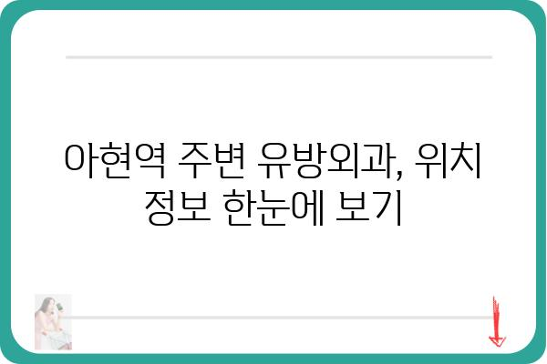 아현역 유방외과 추천| 나에게 맞는 병원 찾기 | 유방암, 유방 질환, 전문의, 진료 예약, 위치 정보