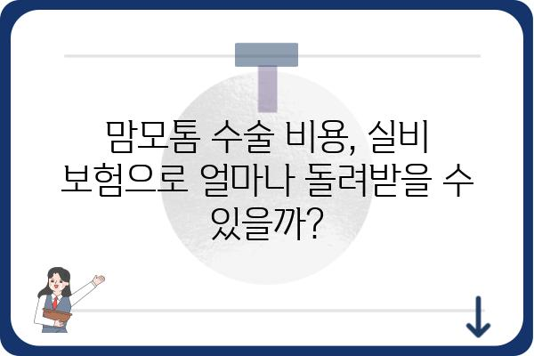 맘모톰 수술, 실비 보험으로 얼마나 보장받을 수 있을까요? | 맘모톰 실비, 보험 청구, 보장 범위, 비용