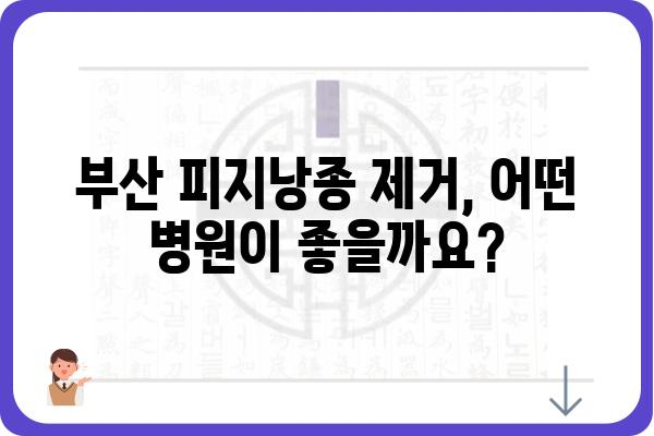 부산 피지낭종 제거, 안전하고 효과적인 치료 찾기 | 피부과 추천, 비용, 후기