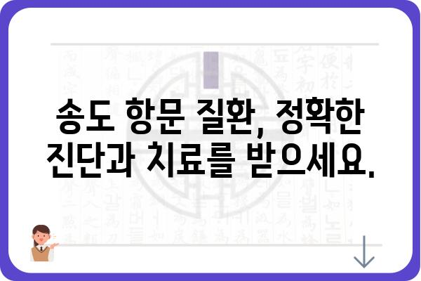 인천 송도, 항문 질환 전문! 믿을 수 있는 항문외과 추천 | 송도항문외과, 치질, 치핵, 항문암, 항문질환, 비용