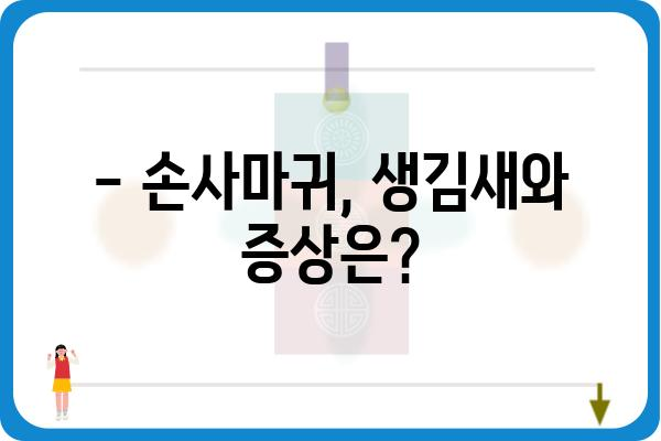 손사마귀, 제대로 알고 치료하기 | 손사마귀 증상, 원인, 치료법, 예방법