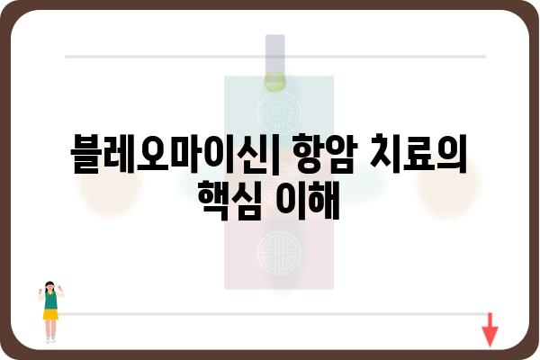 블레오마이신| 항암 치료제의 작용기전 및 부작용 | 항암제, 폐암, 림프종, 부작용 관리, 약물 정보