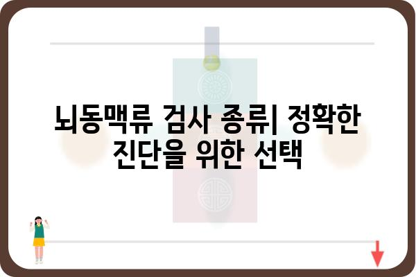 뇌동맥류 의심, 어떤 검사를 받아야 할까요? | 뇌동맥류 검사 종류, 과정, 결과 해석