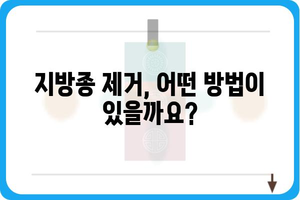 지방종 전문 치료| 나에게 맞는 의료기관 찾는 방법 | 지방종, 지방종 제거, 지방종 치료, 지방종 병원