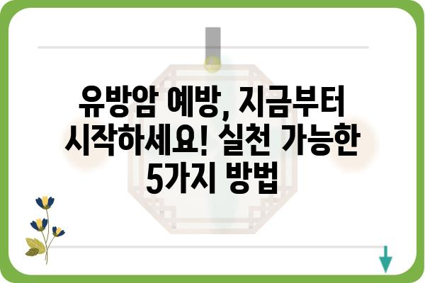 유방암 발생 원인| 알아야 할 10가지 주요 요인 | 유방암, 위험 요소, 예방, 건강