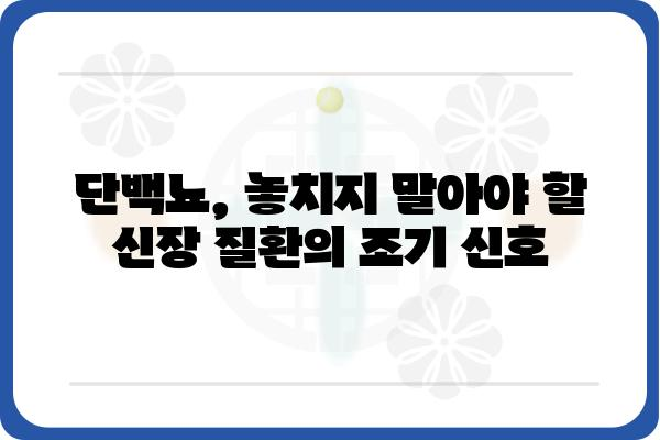 단백뇨 검사 결과 해석| 정상, 이상, 원인 및 대처법 | 신장 건강, 단백뇨 원인, 치료, 예방