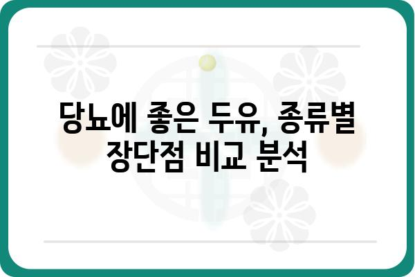 당뇨병 환자를 위한 두유 선택 가이드| 종류별 장단점 비교 | 당뇨, 두유, 건강, 영양, 혈당