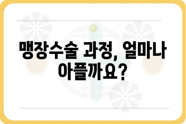 맹장수술 전 알아야 할 모든 것| 과정, 회복, 주의사항 | 맹장염, 수술, 입원, 통증, 관리