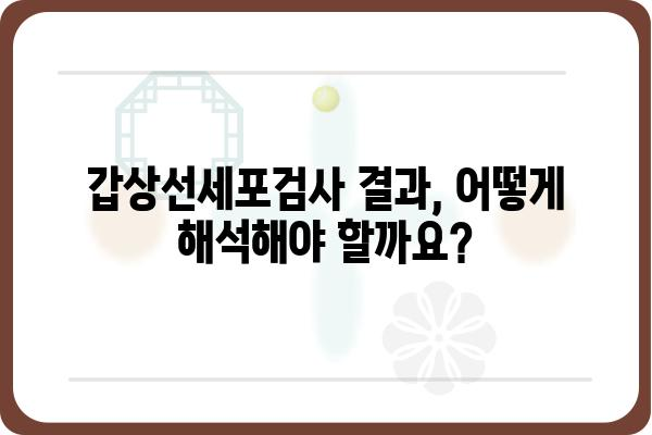 갑상선세포검사 결과 해석 가이드 | 갑상선암, 양성 종양, 검사 결과 이해, 주의 사항