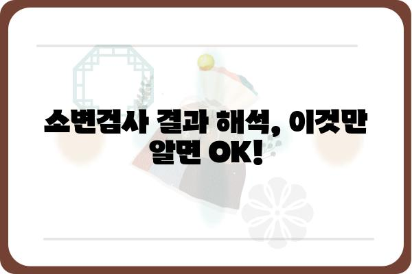 소변검사 결과 해석 가이드| 나의 건강 상태는? | 소변검사, 건강 지표, 질병 진단, 검사 결과 해석