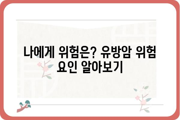 유방암 예방, 나에게 맞는 방법은? | 유방암 자가진단, 유방암 검진, 유방암 위험 요인, 유방암 예방 식단