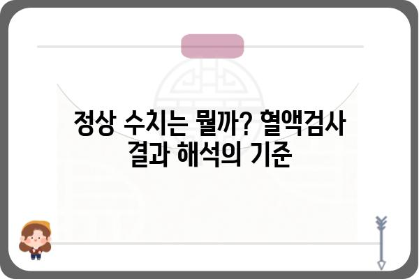 혈액검사 결과 해석 가이드| 알아야 할 필수 정보와 주의 사항 | 건강, 혈액검사, 결과 해석, 건강 관리