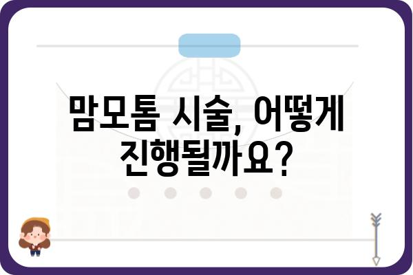 맘모톰 시술, 알아야 할 모든 것 | 유방암 검사, 맘모톰 생검, 시술 과정, 후기, 비용