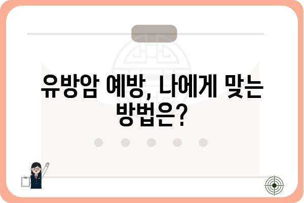 유방암 예방, 나에게 맞는 방법은? | 유방암 자가진단, 유방암 검진, 유방암 위험 요인, 유방암 예방 식단